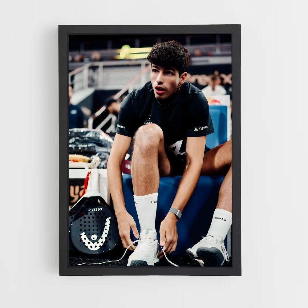 Poster Arturo coello – affiche Padel (vue 2)